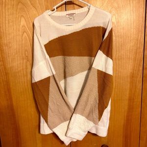 Andrée by Unit 2x Sweater with color blocking and mixed textures